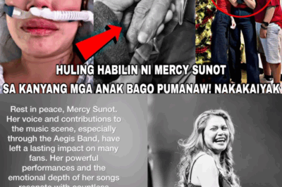 HULING HABILIN NI MERCY SUNOT SA KANYANG MGA ANAK BAGO PUMANAW,NAKAKAIYAK!