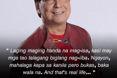 JOEY DE LEON, Laging maging handa na mag-isa, kasi may mga tao talagang biglang nag-iiba…
